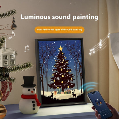 Luminous Speaker Christmas Tree Painting