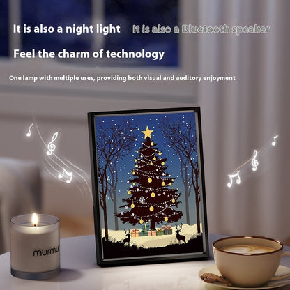 Luminous Speaker Christmas Tree Painting